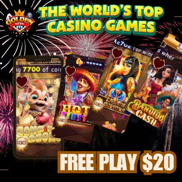 golden spin 777 casino games with free play bonus